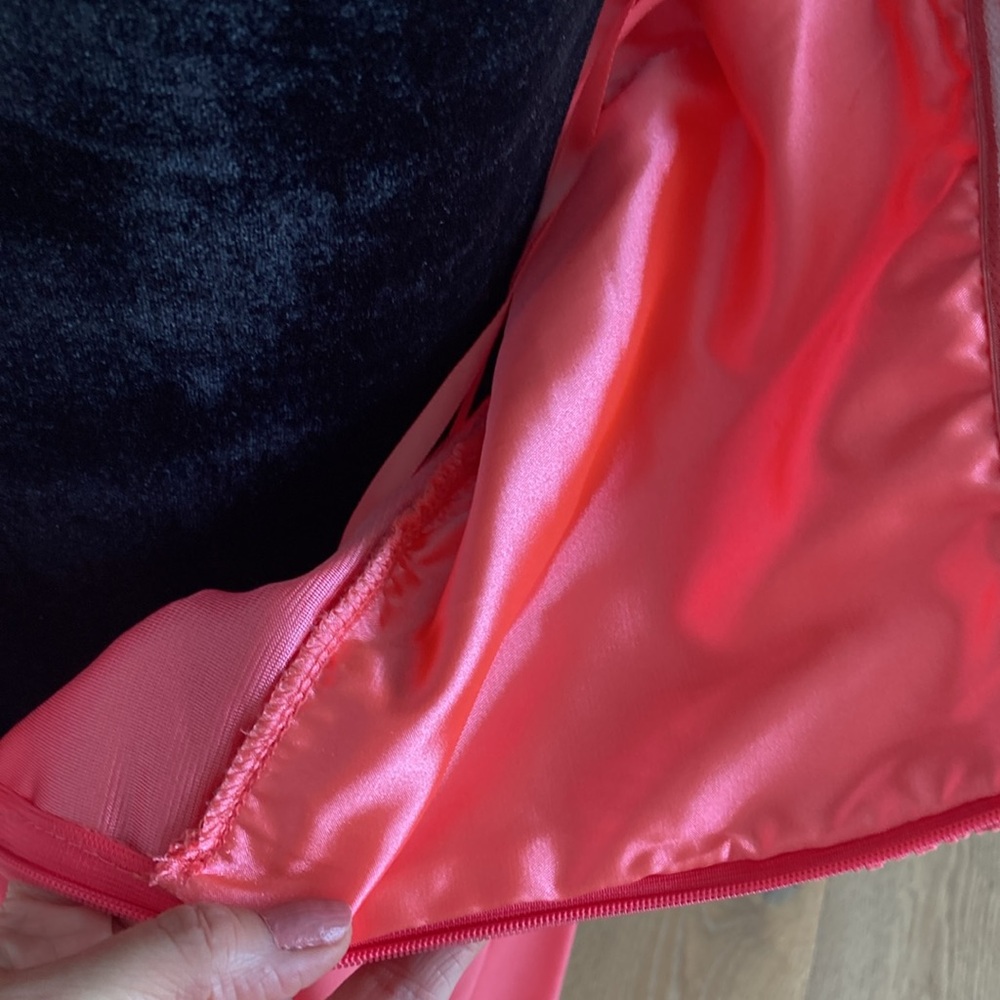 Vintage New Coral One Shoulder Cocktail  Dress - Picture 5 of 12